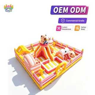 Inflatable Playground Amusement Park Inflatable Theme Park Inflatable Obstacle Course Bounce House Slide Bouncer Court Combo