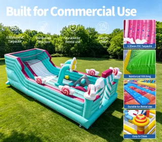 Commercial Inflatable Bounce House Amusement Jumping Castle Climbing Park Slides Combo Kids Inflatable Theme Park Fun Zone Activity