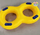 8-Shaped Double Inflatable Swim Ring | Two-Person Pool Float With Handles For Water Fun