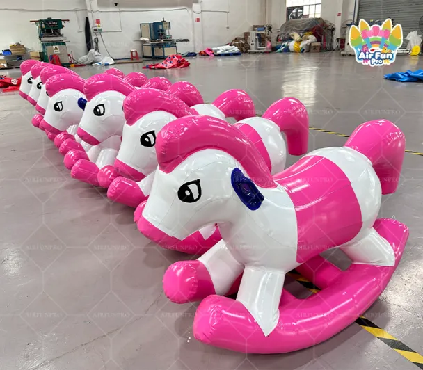 Inflatable Rocking Pony | Heat‑Welded 0.6mm PVC Rocking Horse Toy