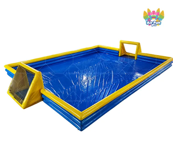 AIRFUNPRO Soap Water Arena Portable Inflatable PVC Volleyball & Soccer Courts Beach Sports Over 500kg Capacity