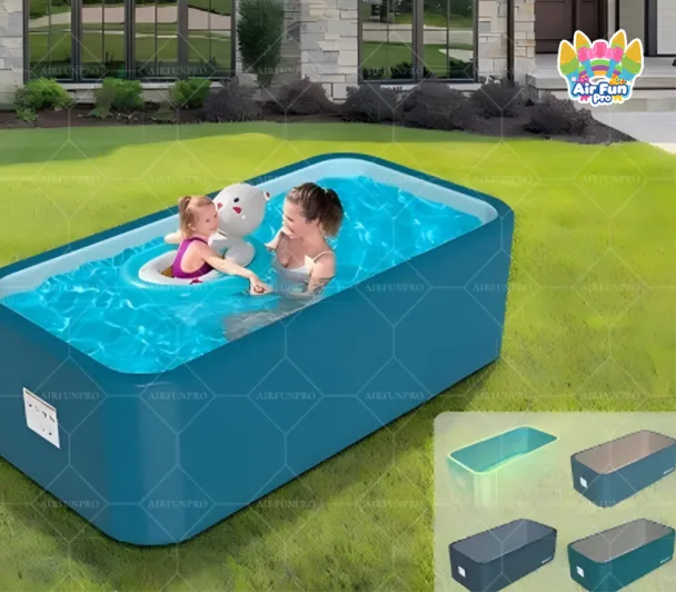 Factory OEM 4-Layer Round Drop Stitch Inflatable Inflatable Family Pool Yard Garden Indoor Puncture Resistant Portable CE EN ISO