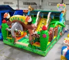 Safari‑Jungle Themed Inflatable Play Park｜Multi‑Activity Commercial Bouncer with Dual Slides