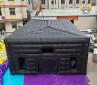 Black Inflatable Cube Tent House | Large Commercial Inflatable Event Tent For Party, Exhibition & Rental
