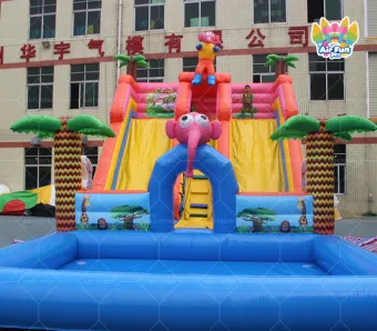 Kids Party Inflatable Jumping Castle Slide Combo Inflatable Water Slide Bounce House Water Slide With Pool