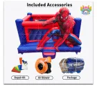 Commercial Spider-Man Inflatable Bounce House, Hero Theme Inflatable Jumping Castle With Front Step For Kids Event, Park And Rental Business