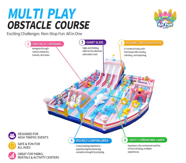 Heavy Duty All-ages Commercial Inflatable Theme Park Customizable Inflatable Giant Bouncer Amusement for Kids