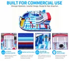 Multifunctional Inflatable Theme Park Fun City Slide Jumping Amusement Park Obstacle Course Inflatable Big Bouncer Bouncy Castle
