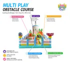 Commercial Bunny Carrot Farm Inflatable Playground | Inflatable Bounce Park with Dual Slide for Event & Mall Rental