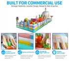 Commercial Bunny Carrot Farm Inflatable Playground | Inflatable Bounce Park with Dual Slide for Event & Mall Rental