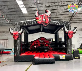 Popular Inflatable Sports Games Bull Mechanical Inflatable Rodeo Bull Game for Amusement Park