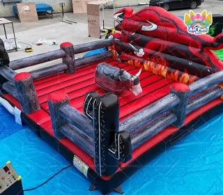 Wholesale New Design Factory Adult Inflatable Mechanical Bull Motor Inflatable Games for Party Fun Sport Game