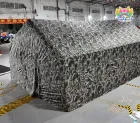 Digital Camo Inflatable Air Beam Tent, Large Field Emergency Shelter for Outdoor Field Operations