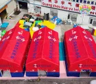 Custom Printed Inflatable Emergency Communication Tent, Large Air Beam Shelter for Disaster Rescue & Command Center