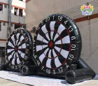 Outdoor Inflatable Football Dart Target Large Inflatable Soccer Dartboard with Sticky Balls for Kids Adults Backyard Sports Game