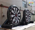 Outdoor Inflatable Football Dart Target Large Inflatable Soccer Dartboard with Sticky Balls for Kids Adults Backyard Sports Game