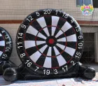 Outdoor Inflatable Football Dart Target Large Inflatable Soccer Dartboard with Sticky Balls for Kids Adults Backyard Sports Game
