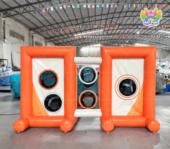 Hot Sale Inflatable Football Target Game Multi-hole Soccer Shoot Challenge Inflatable Sport Game for Outdoor Amusement