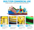 Commercial Space Theme Inflatable Playground Double Lane Slide Bouncy Castle Kids Inflatable Fun Park for Rental Business