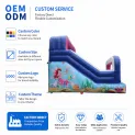Commercial Ocean Theme Inflatable Bounce House With Slide 0.55mm PVC Rental Ready Kids Jumping Bouncy Castle Combo for Party