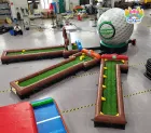 Giant Multi-Hole Inflatable Mini Golf Course Play A Round PVC Waterproof Golf Game for Indoor Outdoor Parties And Events