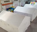 White Inflatable Medical Emergency Shelter Tent, Portable Air‑Beam Field Hospital Tent for Disaster Relief, Mobile Temporary Medical Rescue Command Tent