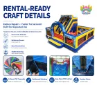 Frozen Themed Commercial Inflatable Slide Combo | Dual Lane Inflatable Bounce Playground