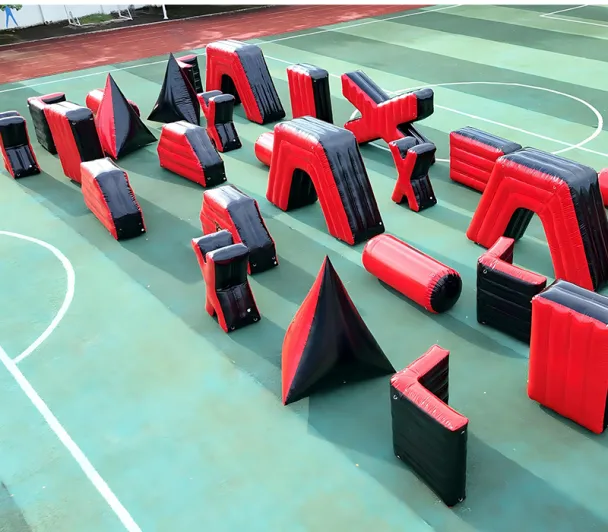 CS Obstacle Fort Wall Camouflage Inflatable Paintball air Bunkers Field Inflatable Paintball Obstacle Paintball Bunkers