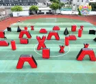 CS Obstacle Fort Wall Camouflage Inflatable Paintball air Bunkers Field Inflatable Paintball Obstacle Paintball Bunkers