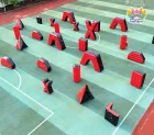 CS Obstacle Fort Wall Camouflage Inflatable Paintball air Bunkers Field Inflatable Paintball Obstacle Paintball Bunkers