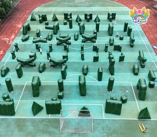 Inflatable Paintball Bunkers Inflatable Air Bunker Obstacles Paint Shooting Games Shooting Game Playground Obstacles