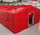 Large All‑Red Inflatable Emergency Medical Shelter Tent, Portable Quick Setup Relief Tent for Field Hospital