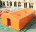 Bright Orange Large Inflatable Emergency Shelter Tent, Portable Quick‑Deploy Inflatable Relief Tent for Disaster Rescue