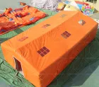 Bright Orange Large Inflatable Emergency Shelter Tent, Portable Quick‑Deploy Inflatable Relief Tent for Disaster Rescue