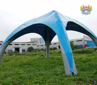 Blue‑Grey Multi‑leg Inflatable Spider Canopy Tent, Outdoor Inflatable Spider Shade Shelter for Event Booth