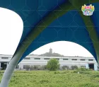 Blue‑Grey Multi‑leg Inflatable Spider Canopy Tent, Outdoor Inflatable Spider Shade Shelter for Event Booth