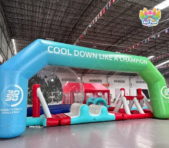 Printing Oxford PVC Custom Inflatable Arch Start Finish Line Inflatable Entrance Arch Inflatable Arch for Race Outdoor Event Advertising