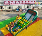 Forest Bear Themed Inflatable Obstacle Course｜Commercial Inflatable Playground with Slide