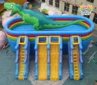 Dinosaur Themed Inflatable Water Park｜Commercial Giant Inflatable Water Slide with Pool