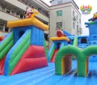 Mixed Cartoon Character Themed Inflatable Fun Park｜Commercial Giant Inflatable Obstacle Playground