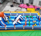 Outdoor Kids Space Theme Inflatable Fun City Inflatable Rocket Playground with Multi Game Zone Commercial Inflatable Bounce Park