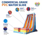 AIRFUNPRO Giant Commercial Inflatable Slide 0.55mm PVC Double Lane Outdoor Dry Slide for Rental Business Events