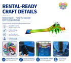 Panda Theme Commercial Inflatable Water Slide｜Large Dual Lane Inflatable Water Slide for Rental Business
