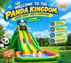 Panda Theme Commercial Inflatable Water Slide｜Large Dual Lane Inflatable Water Slide for Rental Business