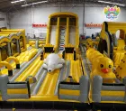 AirFunPro Giant Duck & Polar Bear Inflatable Theme Castle: An Energetic Obstacle Course Adventure