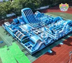 AirFunPro Giant Ice & Snow-Themed Inflatable Water Castle: The Ultimate Multifunctional Water Obstacle Course
