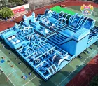 AirFunPro Giant Ice & Snow-Themed Inflatable Water Castle: The Ultimate Multifunctional Water Obstacle Course