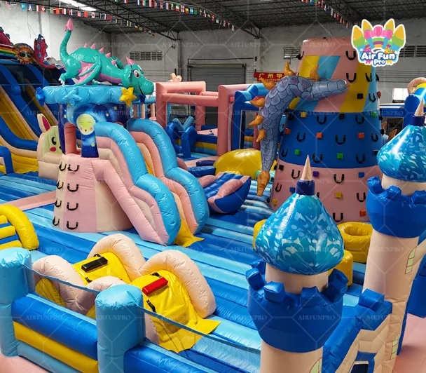 AirFunPro "Dragon & Castle" Inflatable Theme Park: A Whimsical Medieval Fantasy Adventure