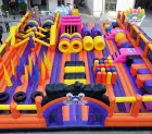 Inflatable Theme Park Amusment Bouncer Inflatable Obstacle Course: "Blazing Extreme Challenge" Arena