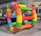 Rainbow Inflatable Water Roller | Commercial Floating Water Walking Wheel for Water Park